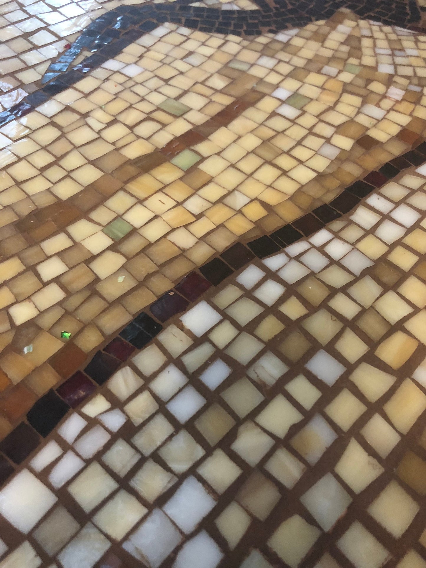 Custom Order - Female nude resting, mosaic table, wall art, stained glass with China, broken plates, female figure, unique mosaic.